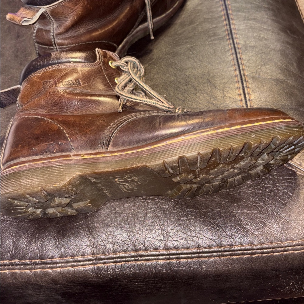 Doc Marten brown leather boots made in England EU size 45, US size 12 - Picture 5 of 15
